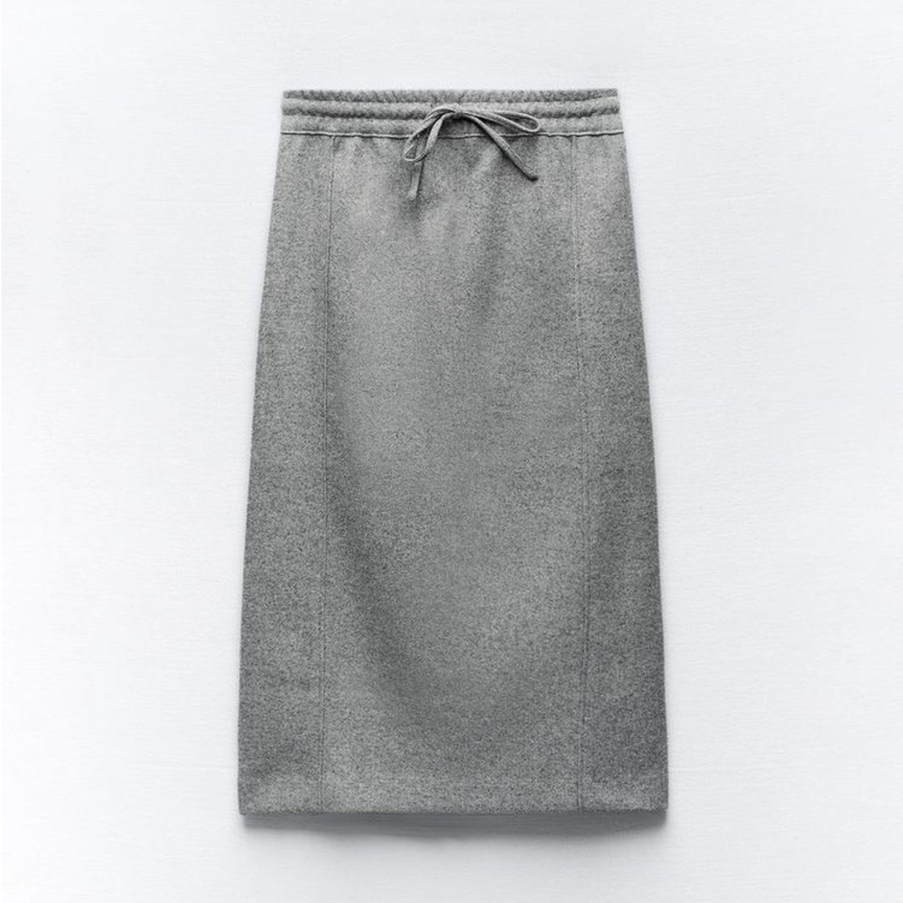 Zara Gray Felt Women's Skirt